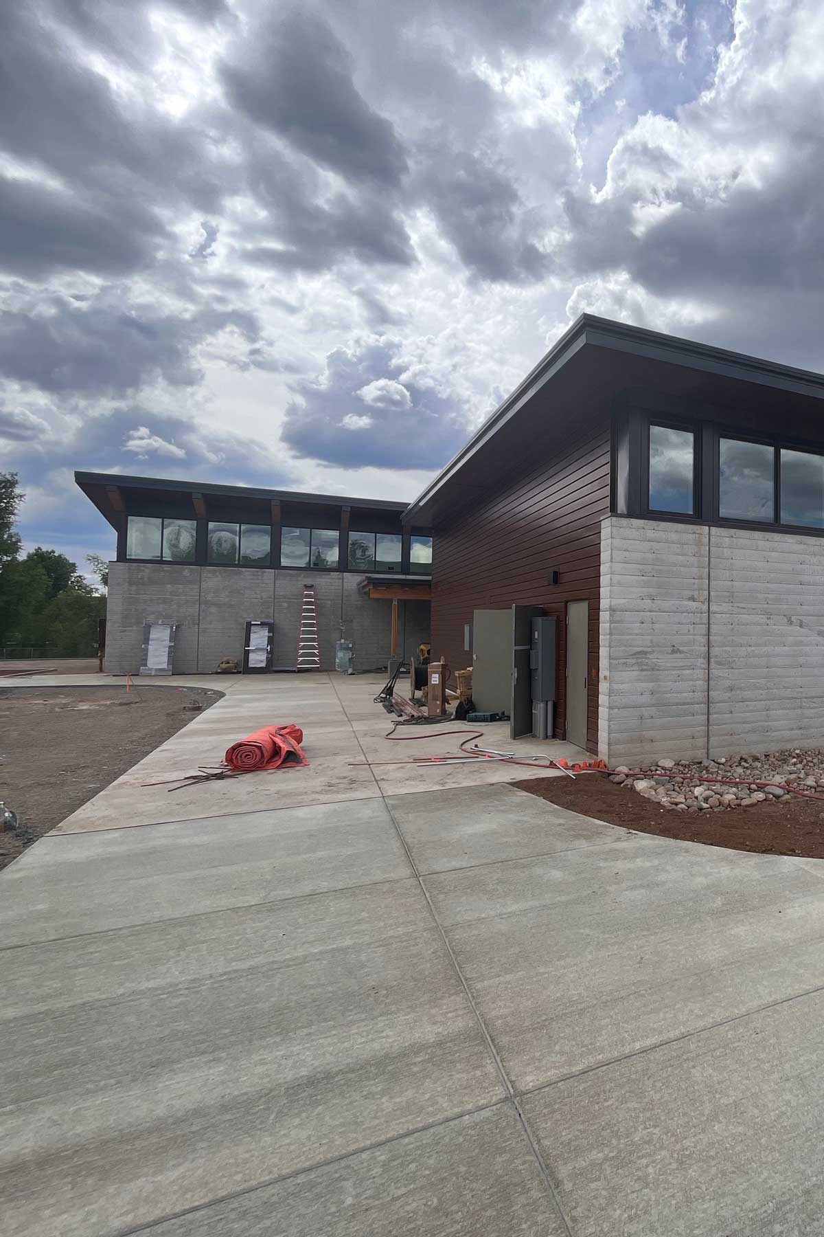 Side of new Gunnison Library